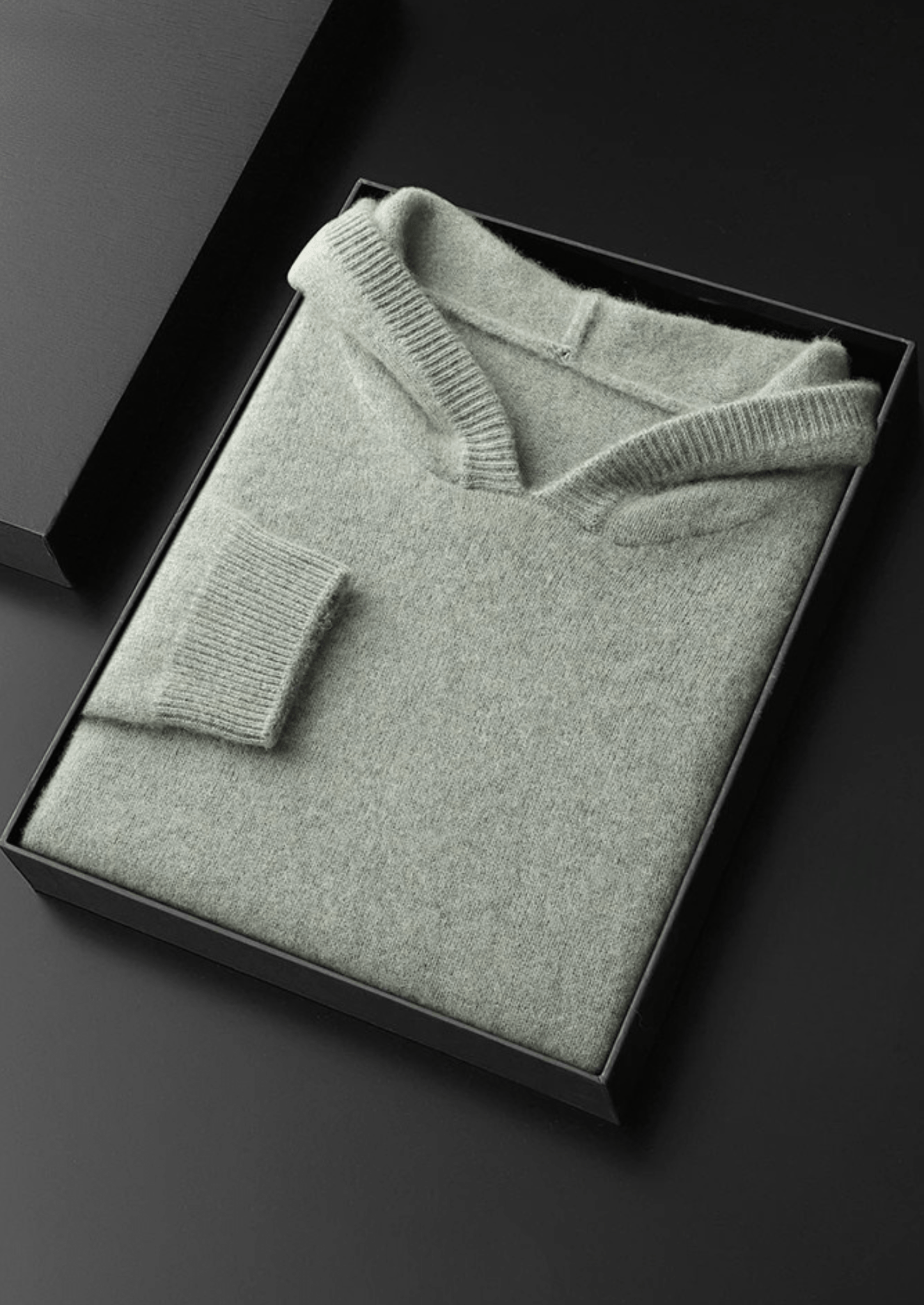 100% CASHMERE LEISURE HOODIE - LORMIER -