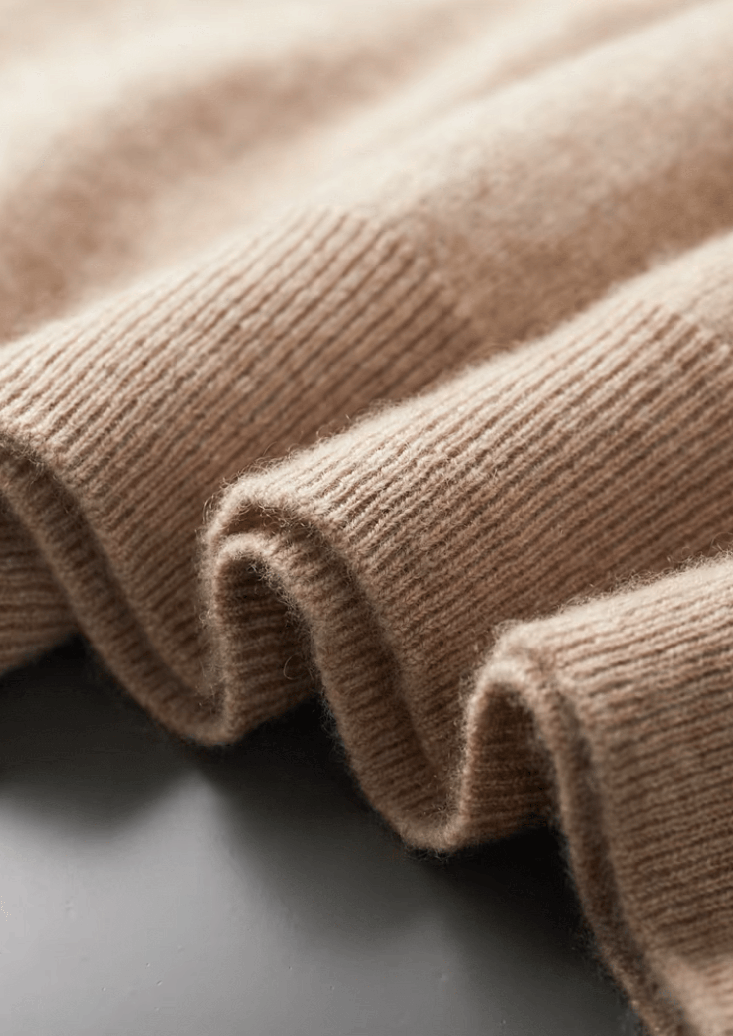 100% CASHMERE MOCK NECK T - SHIRT - LORMIER -