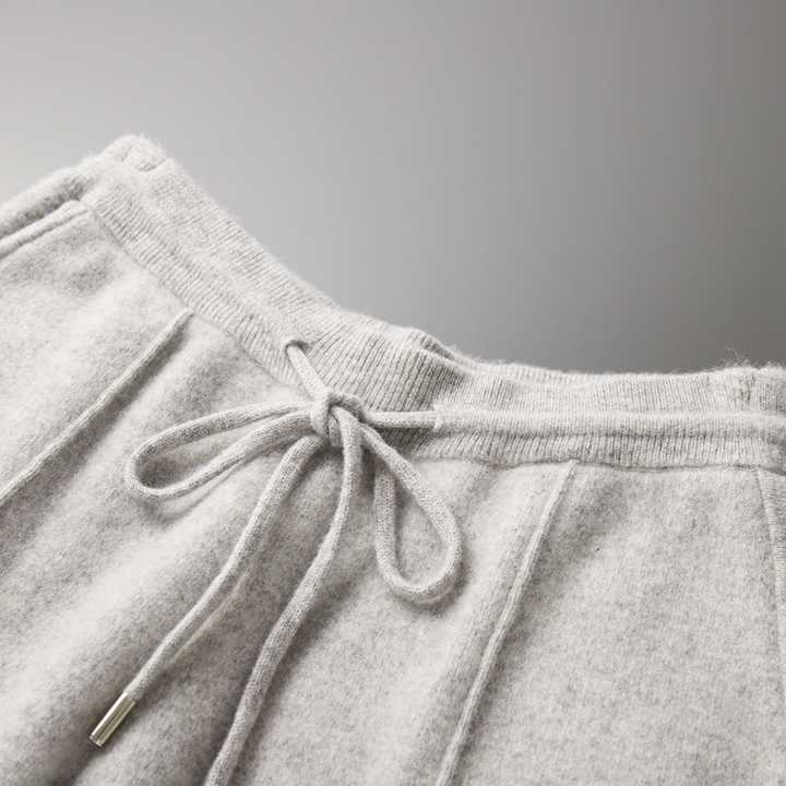 100% CASHMERE TROUSERS - LORMIER -