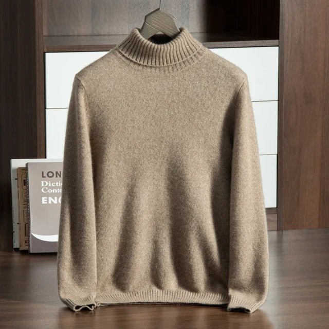 100% CASHMERE TURTLENECK - LORMIER -