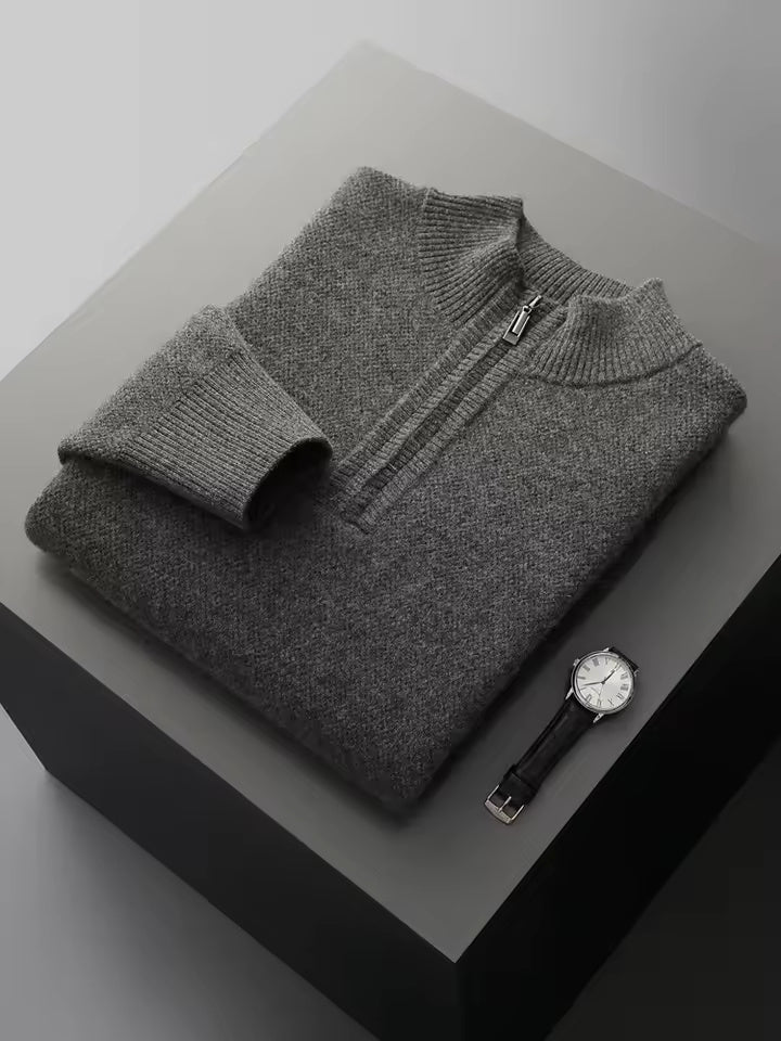 100% MERINO WOOL ZIP UP TRACKSUIT - LORMIER -