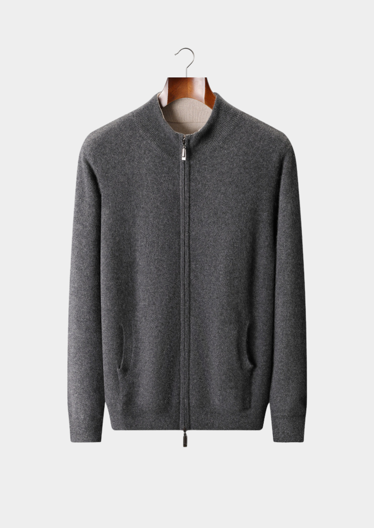 Pure Cashmere Dual Zip Cardigan