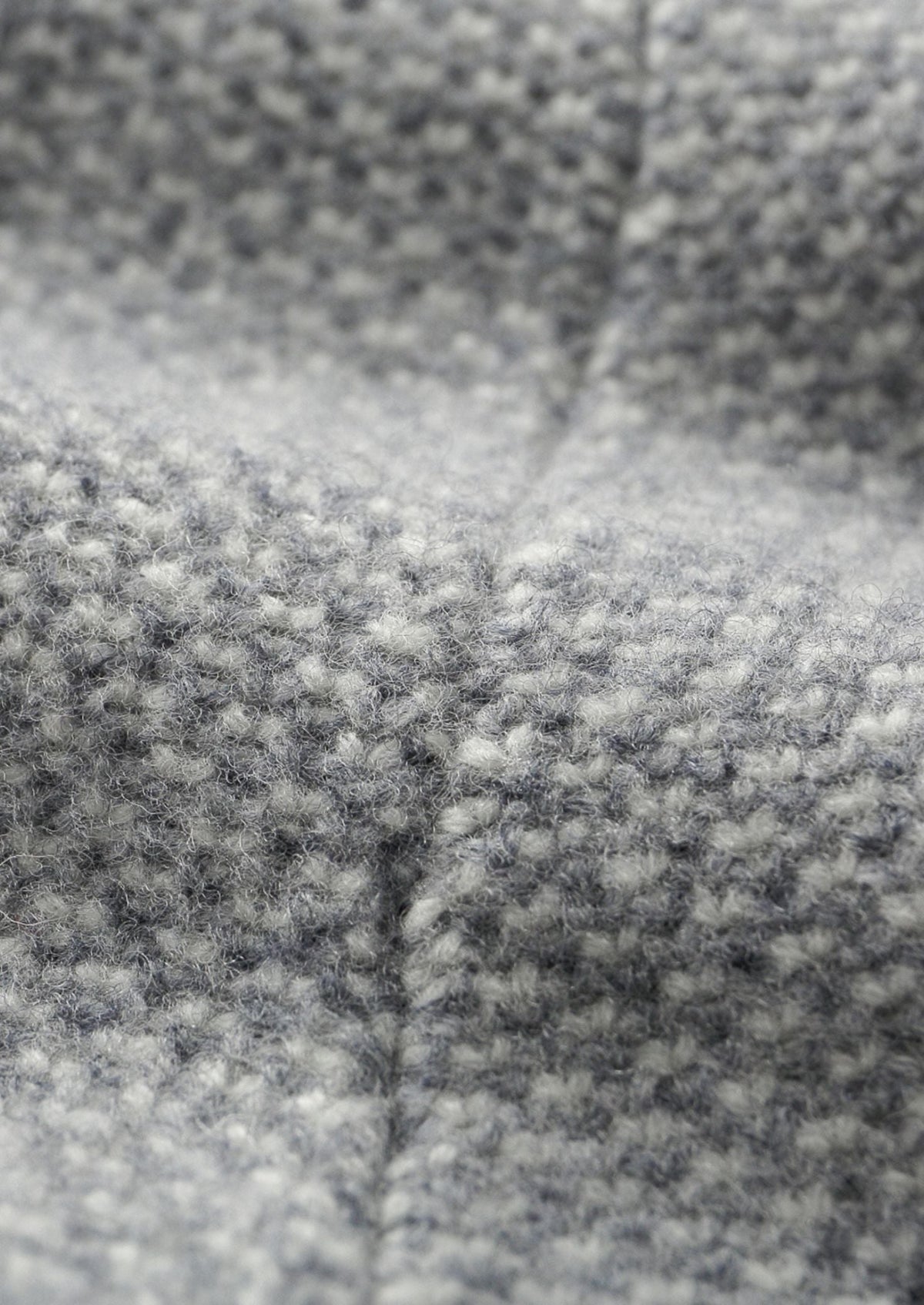 Pure Extra-Fine Merino Wool Light Gray Jaquard Set