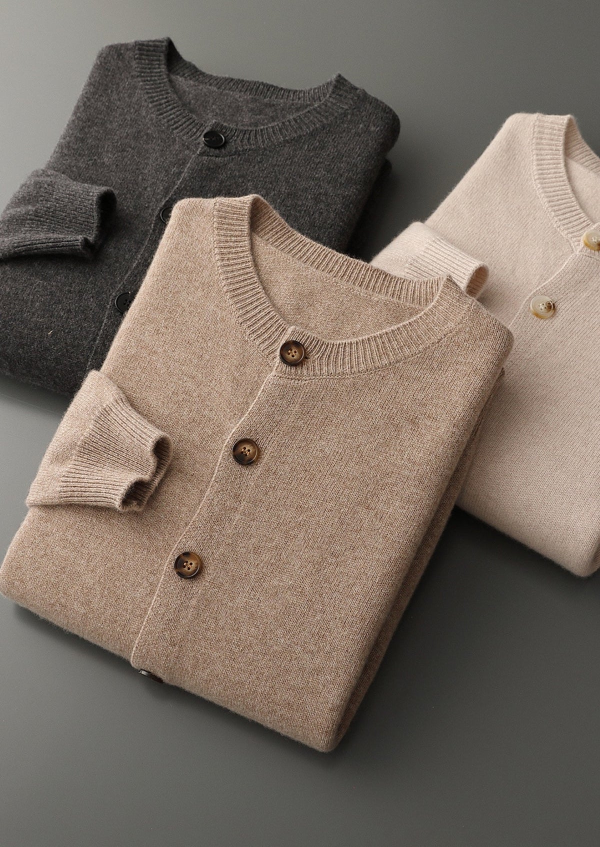 Pure Extra-Fine Merino Wool Classic Button Cardigan