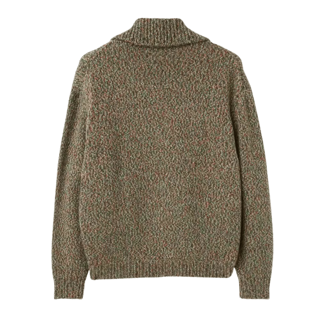 ALPACA WOOL ZIPPER BOMBER - LORMIER -