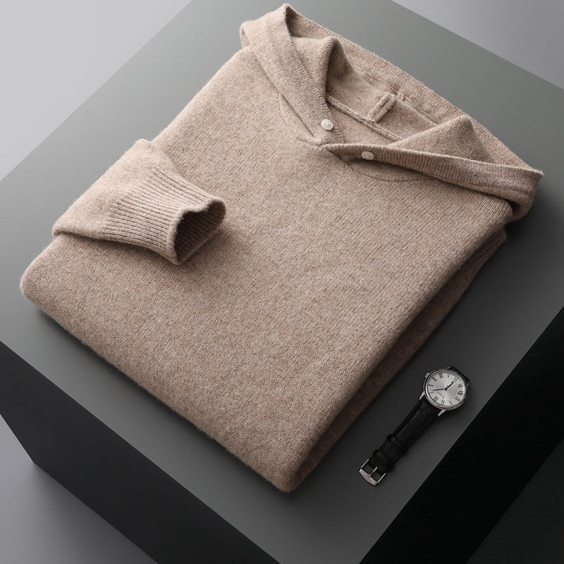ARDEN - MERINO WOOL HOODIE - LORMIER -