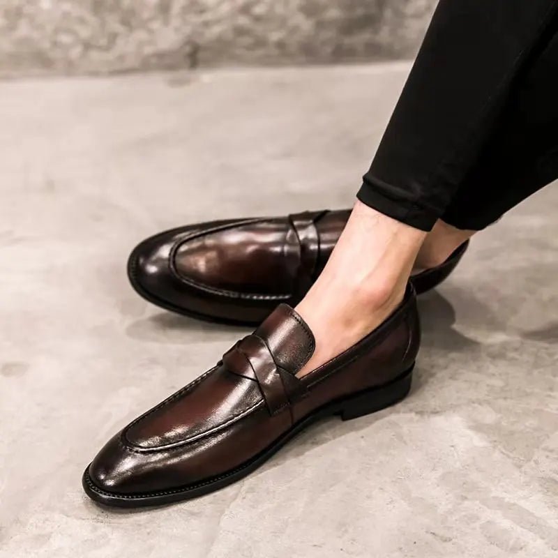 CASUAL LEATHER LOAFERS - LORMIER -