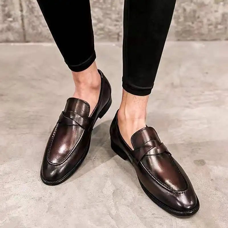CASUAL LEATHER LOAFERS - LORMIER -
