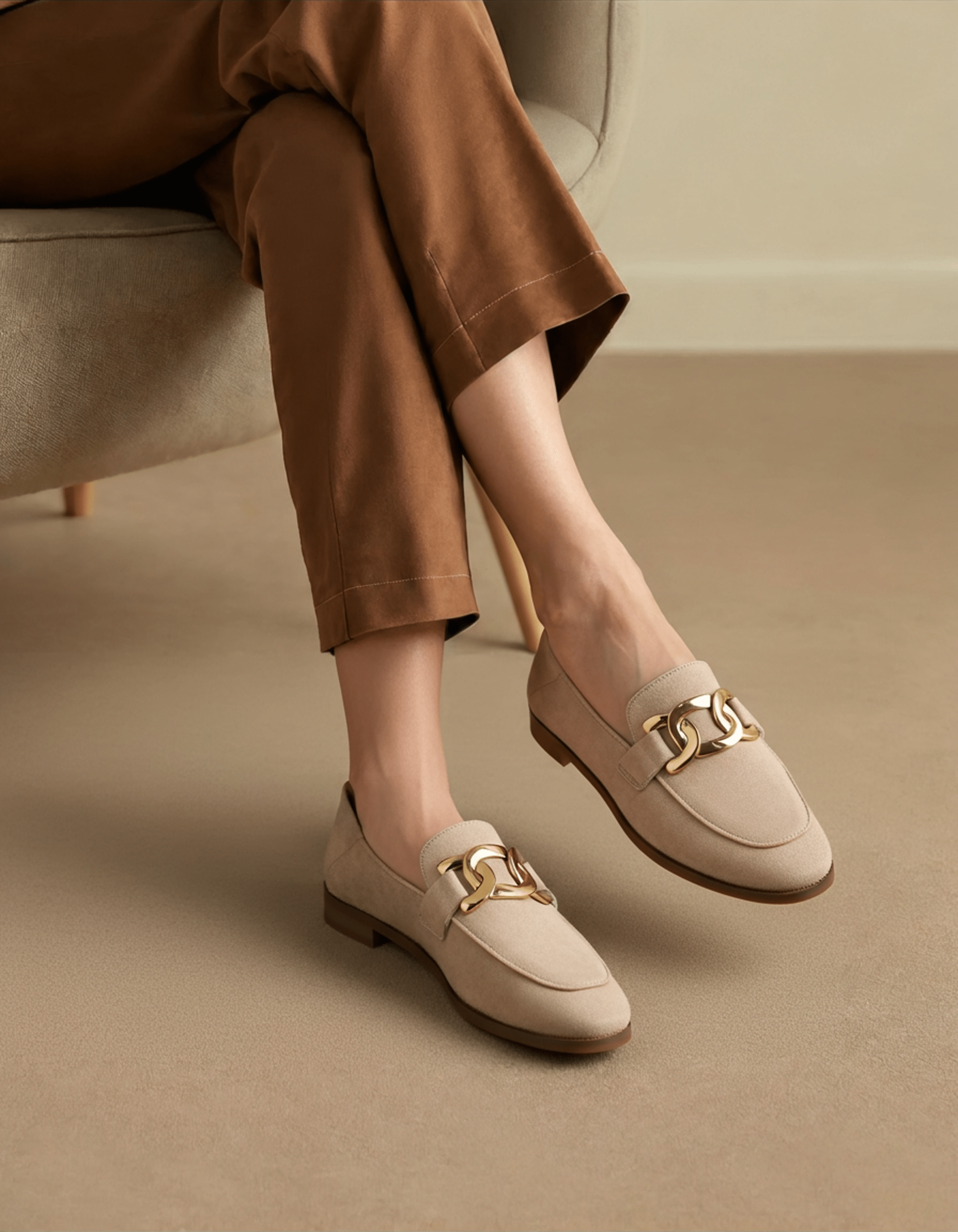 DUCHESS LOAFERS SUEDE - LORMIER -