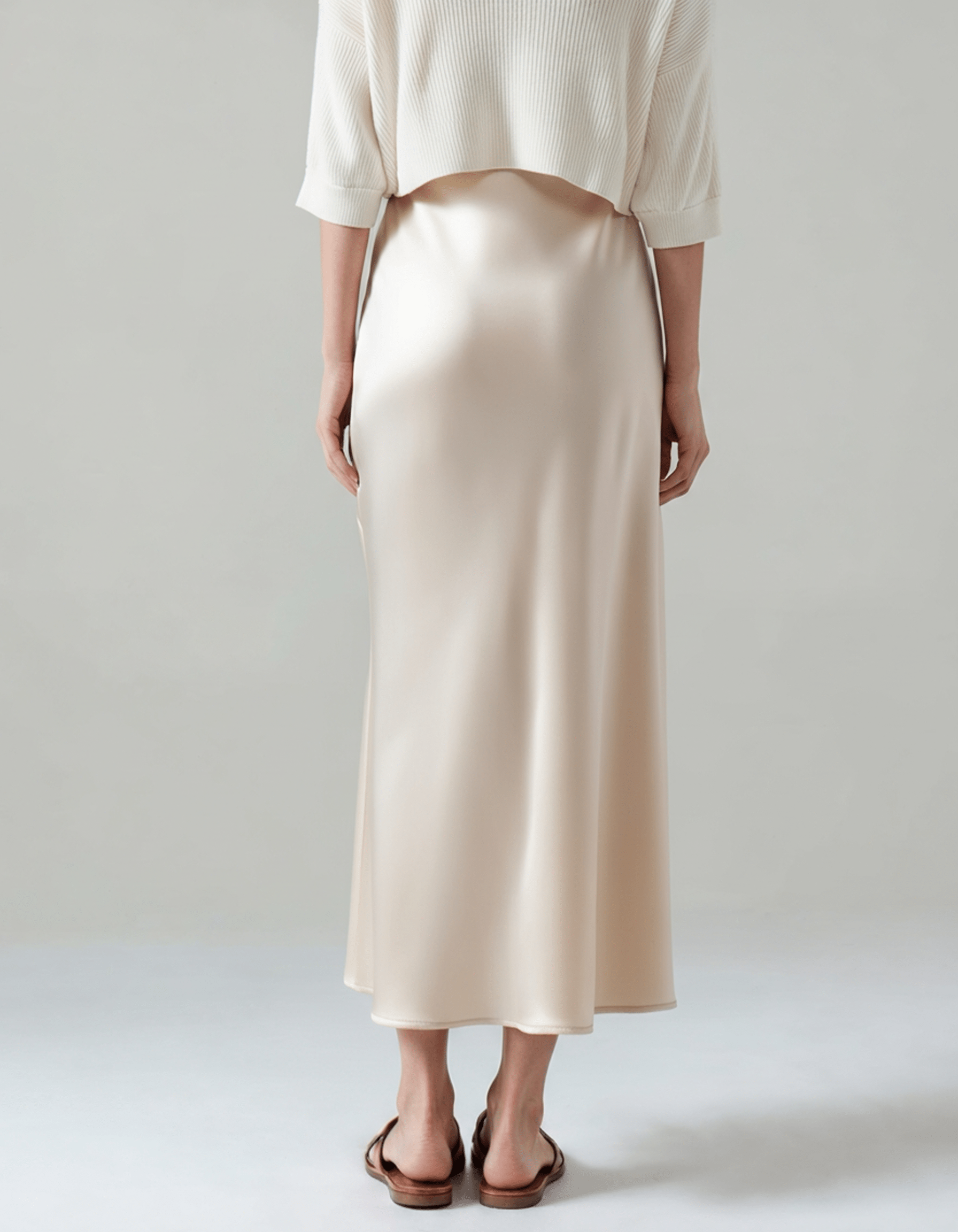 LORMIER SILK SKIRT - LORMIER -