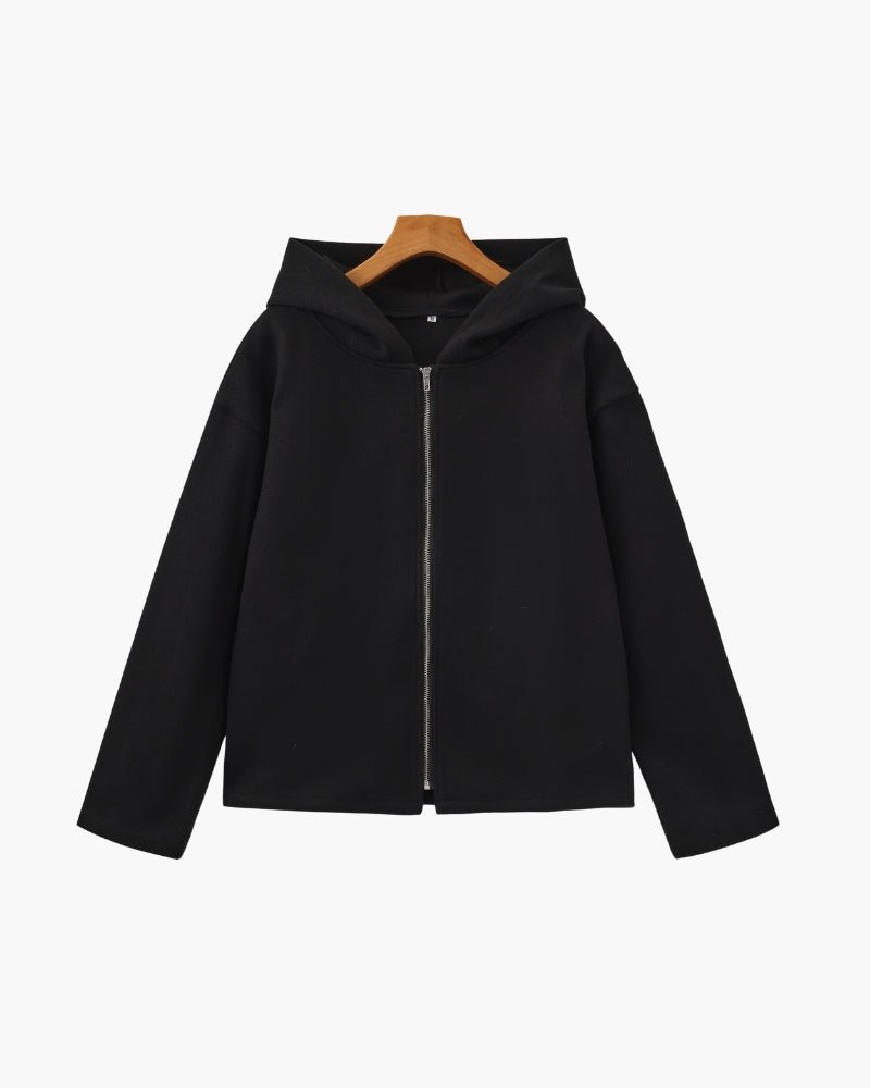 MARLOW WOOL ZIP COAT - LORMIER -