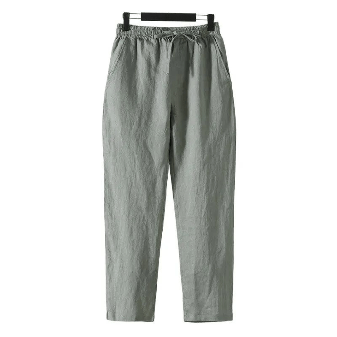 MARRAKECH - LINEN PANTALON (STRAIGHT FIT) - LORMIER -