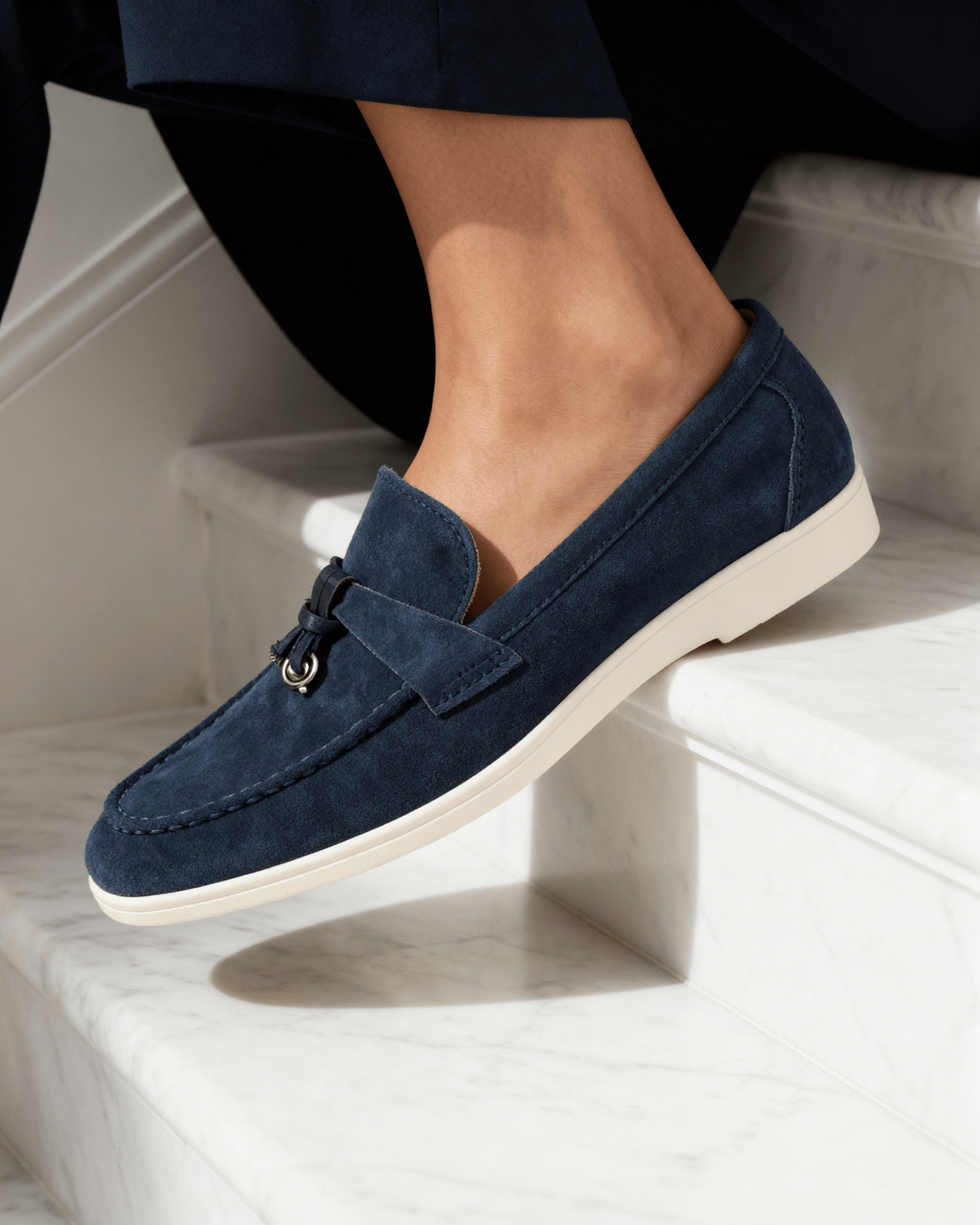 OLD MONEY SUEDE LADY LOAFERS - LORMIER -