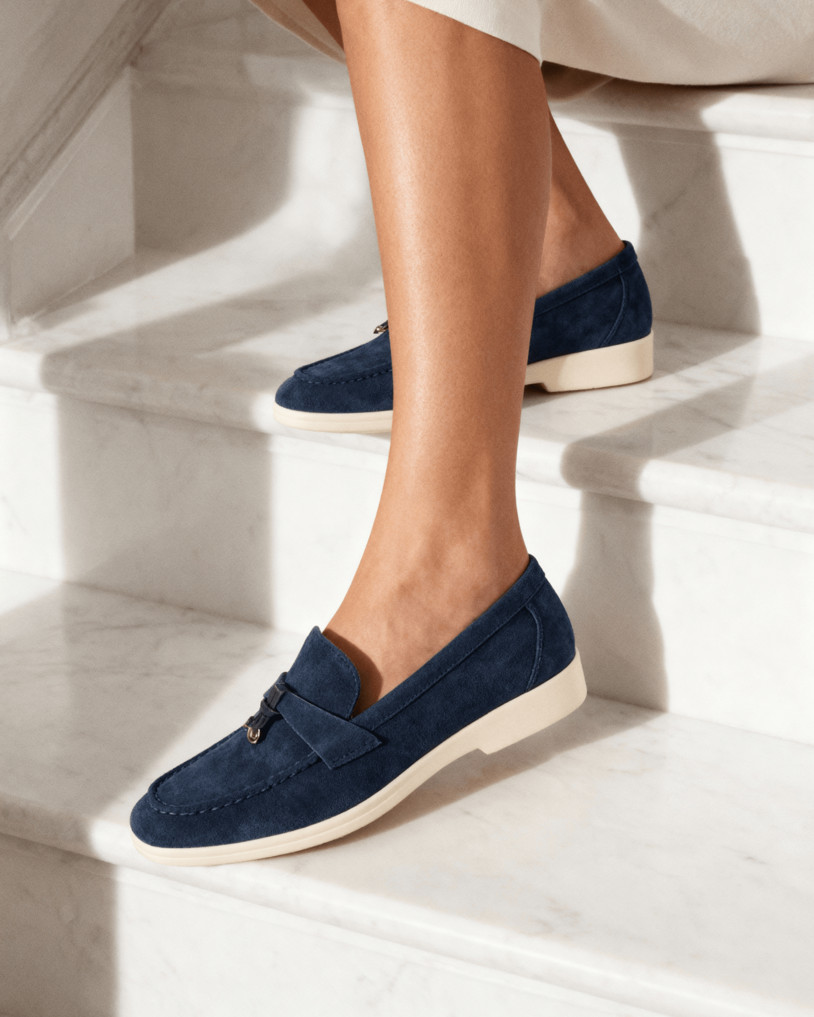 OLD MONEY SUEDE LADY LOAFERS - LORMIER -
