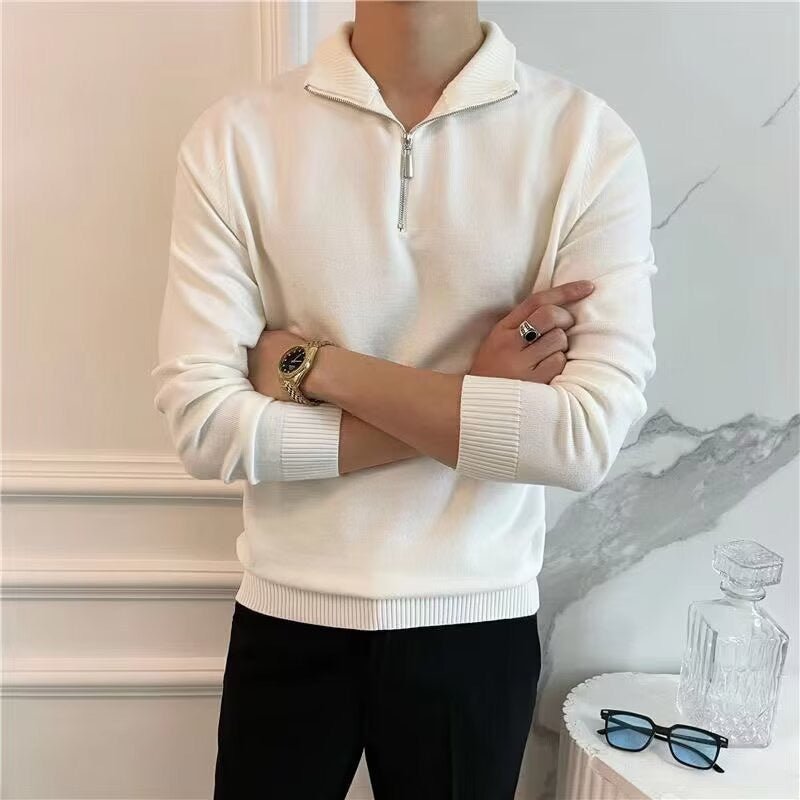 QUARTER ZIP SWEATER - LORMIER -