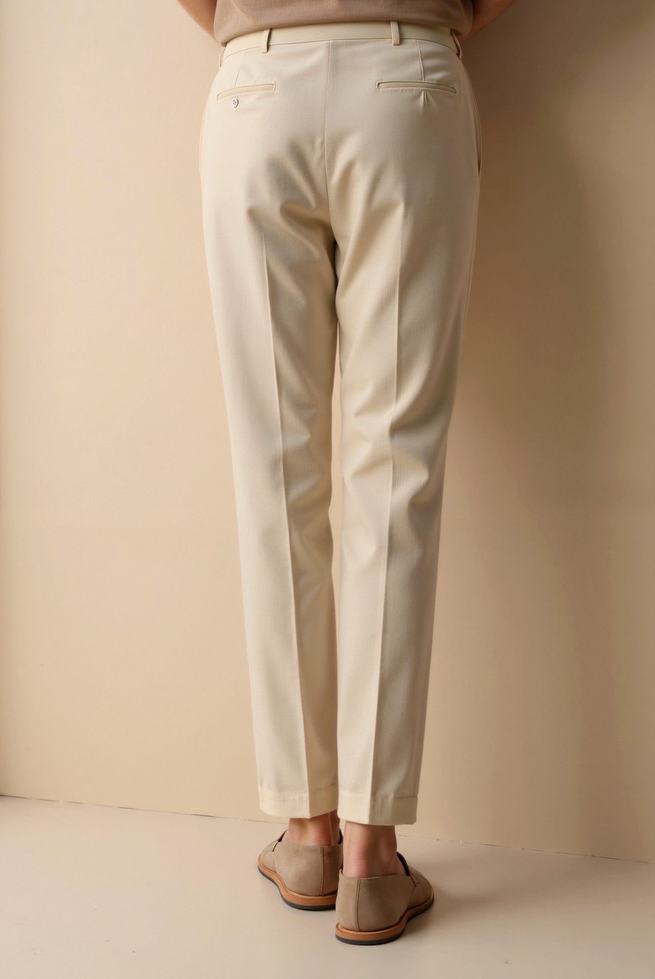 REGULAR FIT CHINO ANKLE PANTS - LORMIER -
