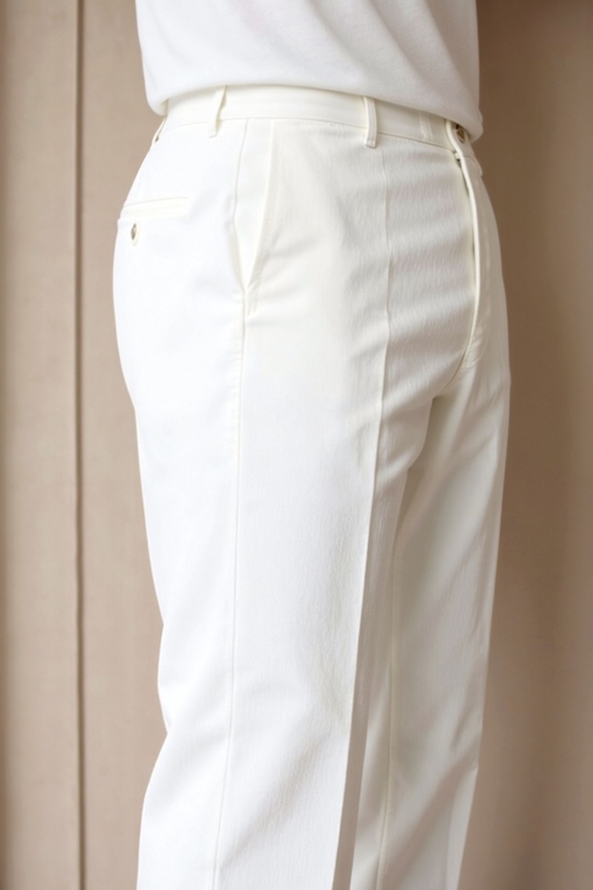 REGULAR FIT CHINO ANKLE PANTS - LORMIER -