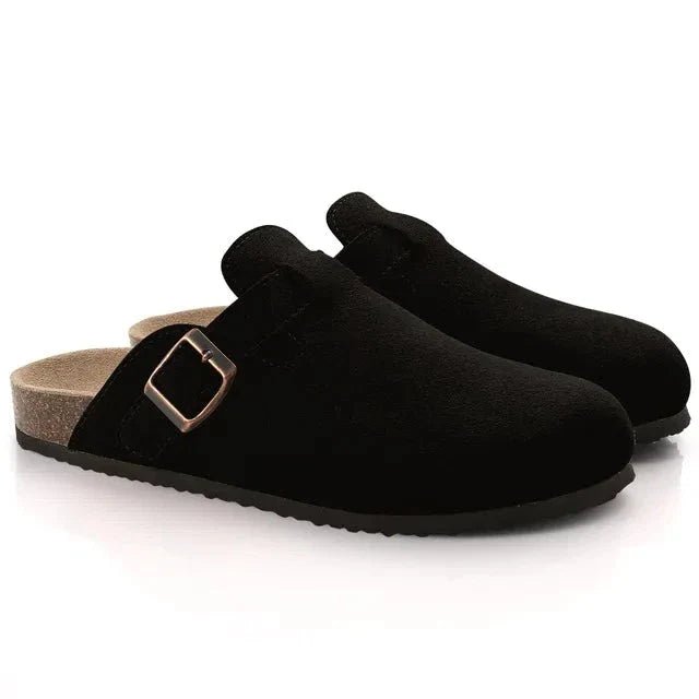 SUEDE CLOGS - LORMIER -
