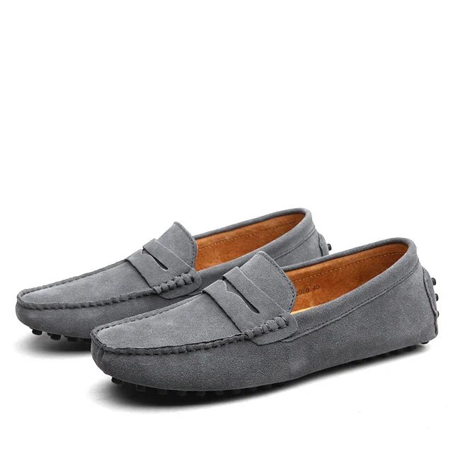 SUEDE MARINA LOAFERS - LORMIER -