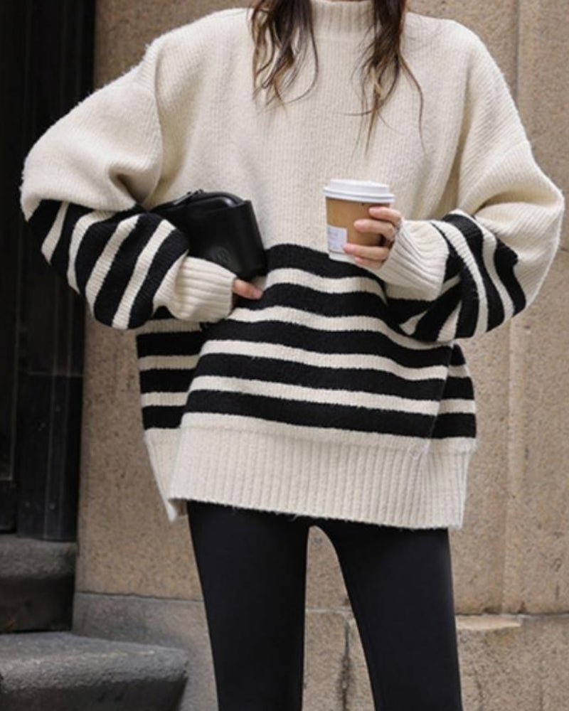 THE COASTAL STRIPE SWEATER - LORMIER -