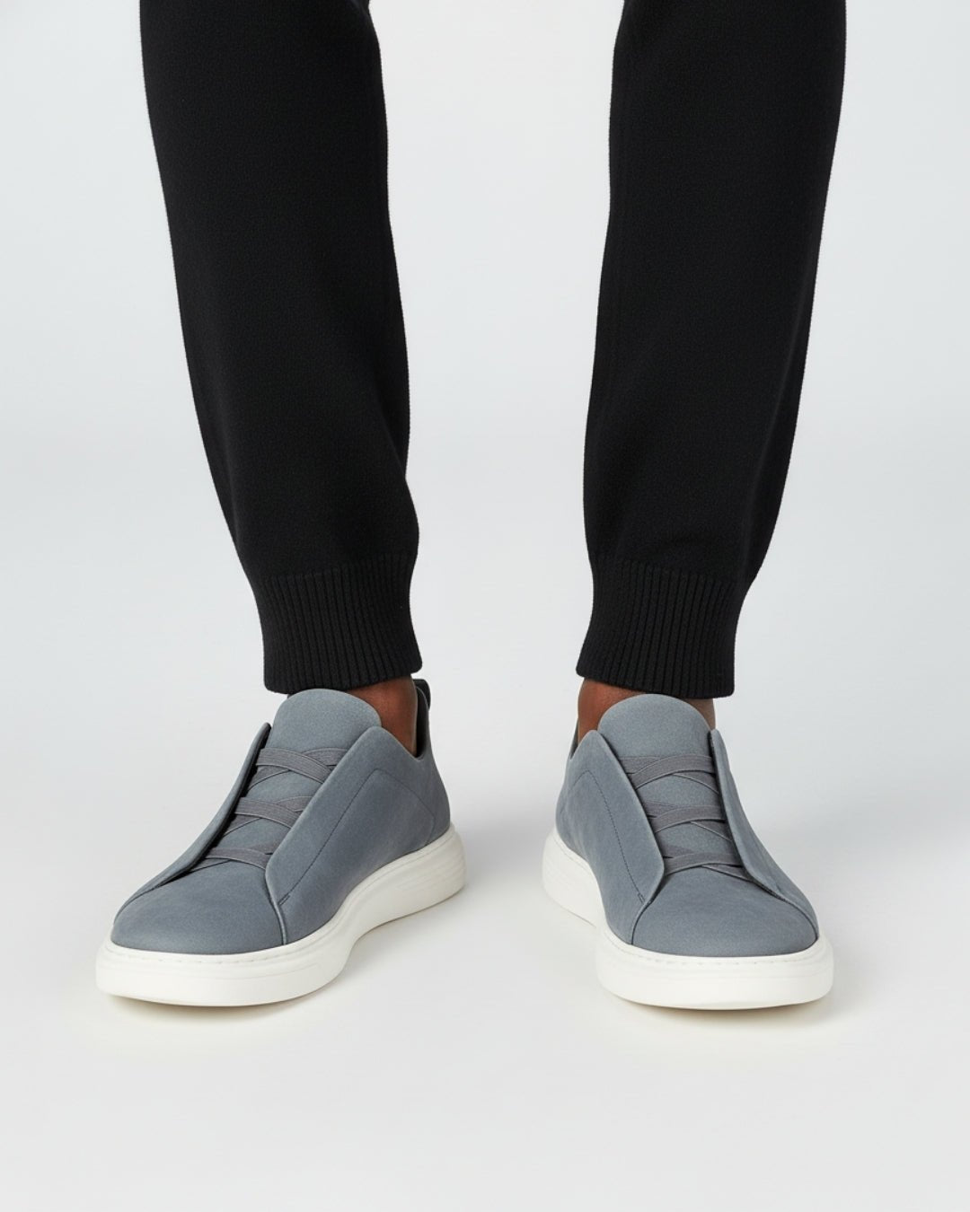 THE LUSSO SLIP - ON - SUEDE LEATHER SNEAKER - LORMIER -