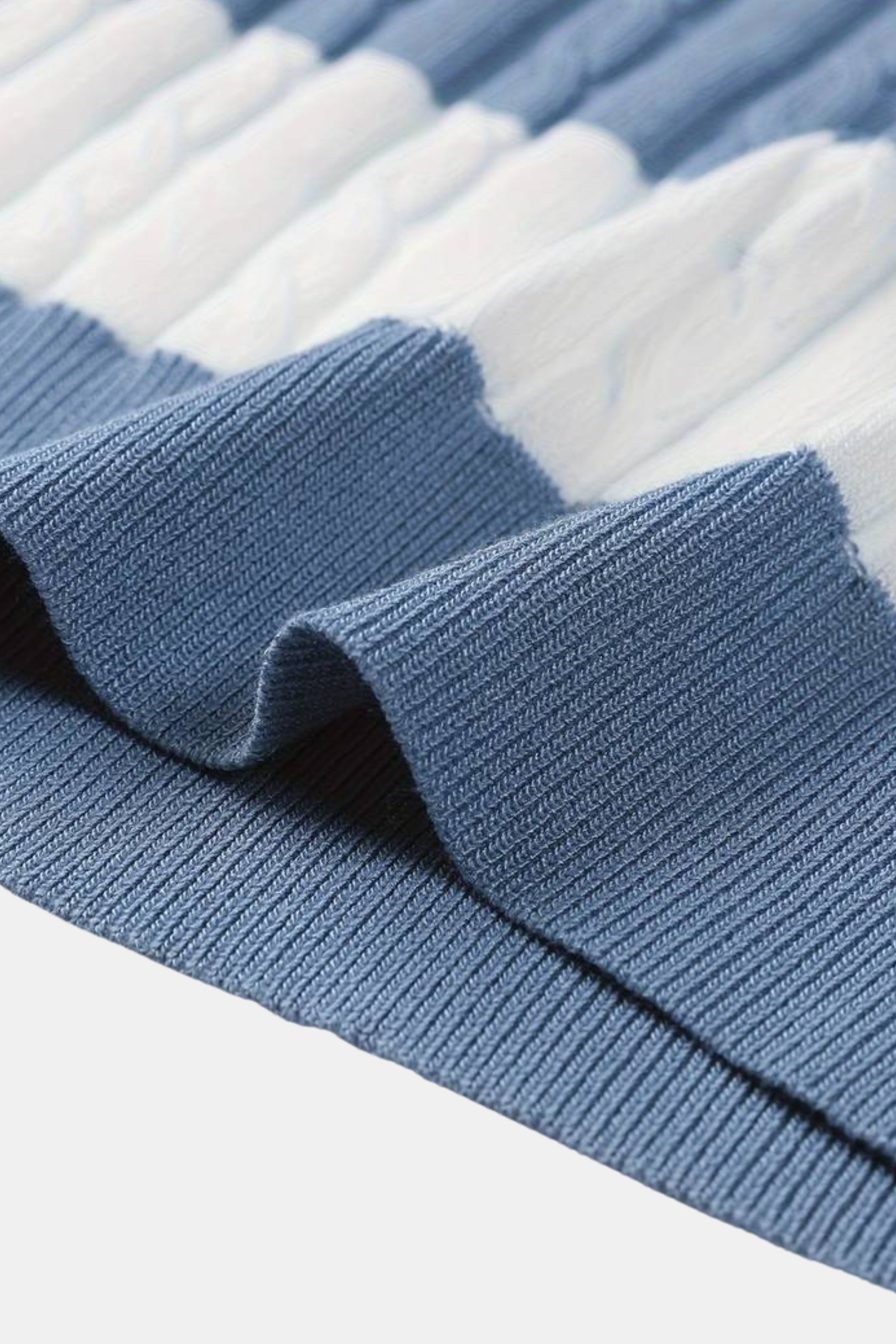 WHITE STRIPE POLO - LORMIER -