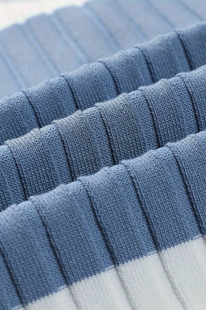 WHITE STRIPE POLO - LORMIER -