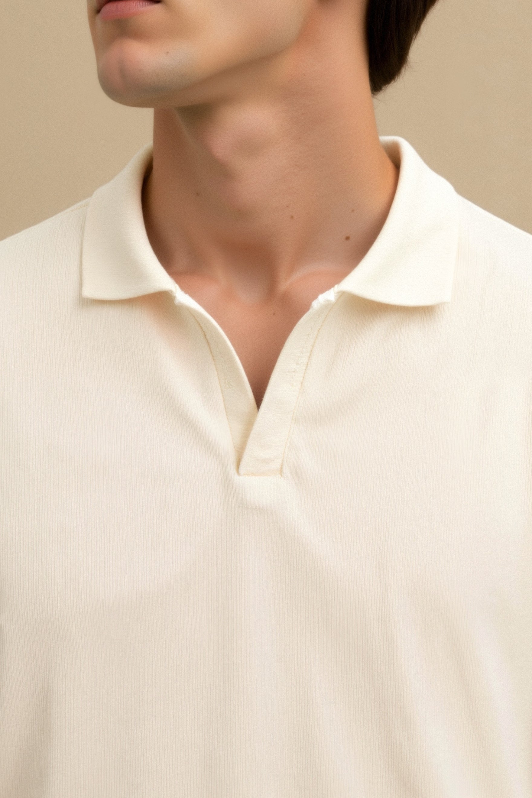 WOOLEN STRUCTURE POLO - LORMIER -