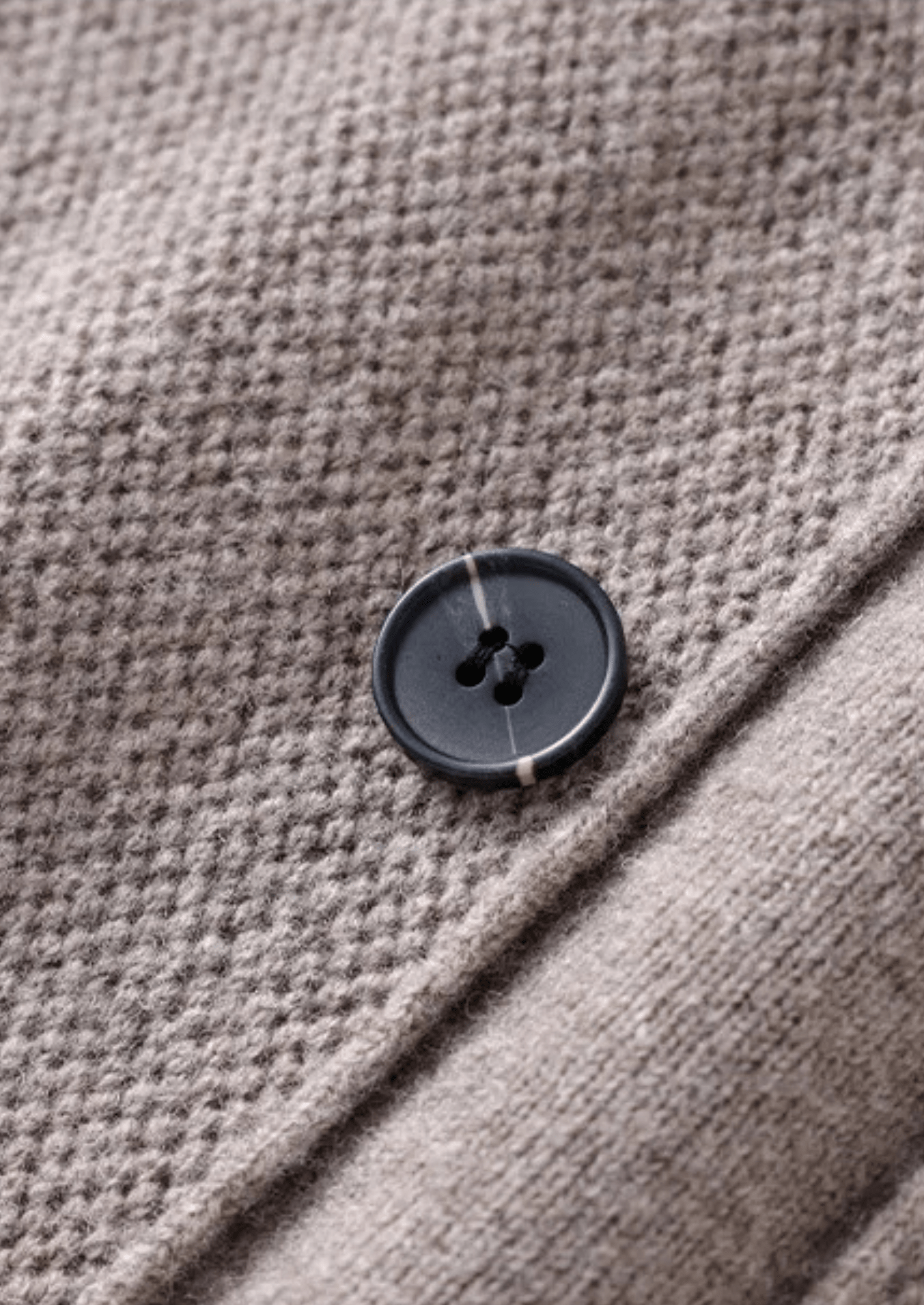 100% CASHMERE BUTTON OVERSHIRT - LORMIER - 