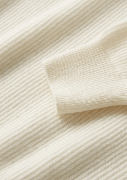 100% CASHMERE BUTTON SWEATER - LORMIER - 