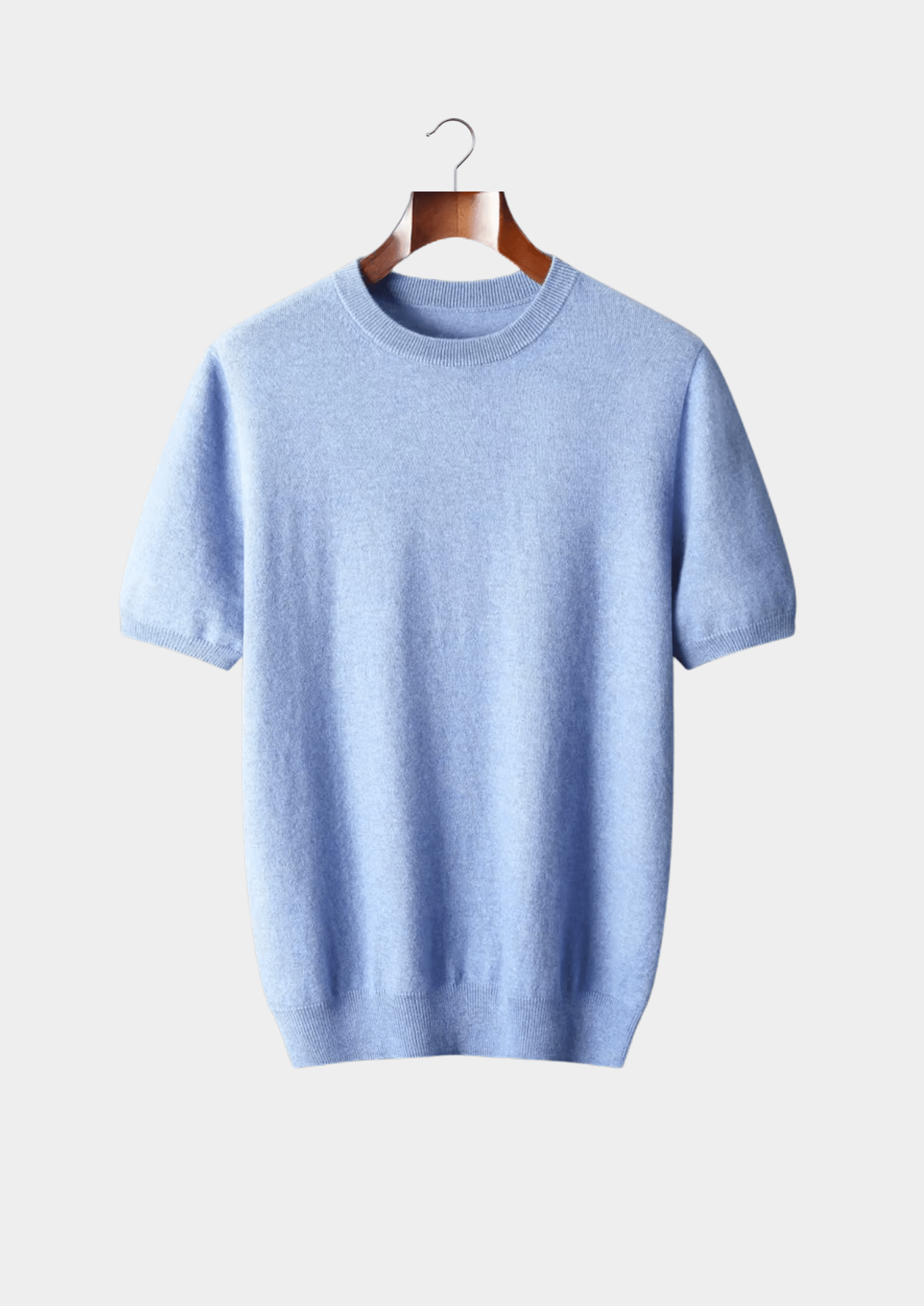 100% CASHMERE CLASSIC CREWNECK T - SHIRT - LORMIER - 