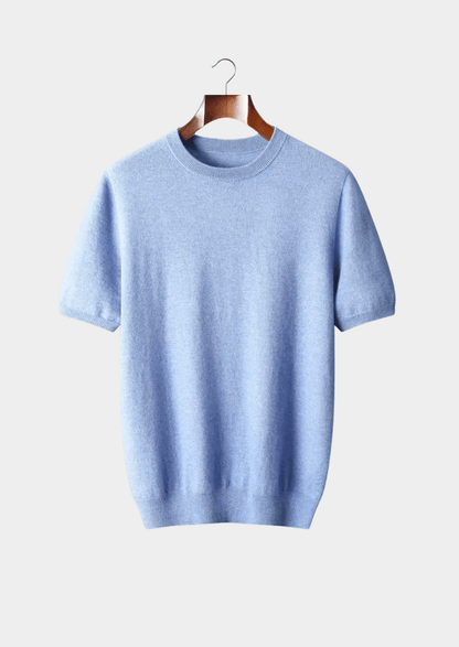 100% CASHMERE CLASSIC CREWNECK T - SHIRT - LORMIER - 