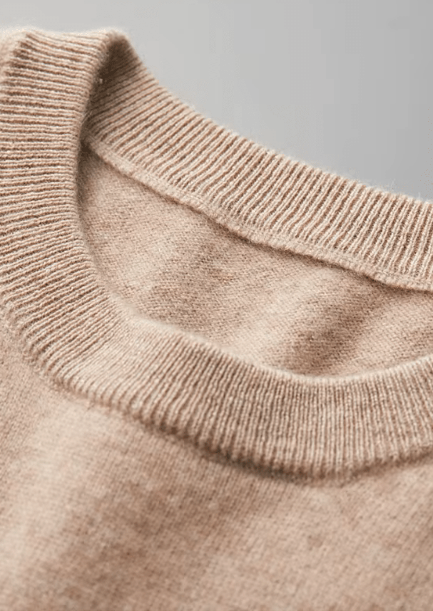 100% CASHMERE CLASSIC CREWNECK T - SHIRT - LORMIER - 