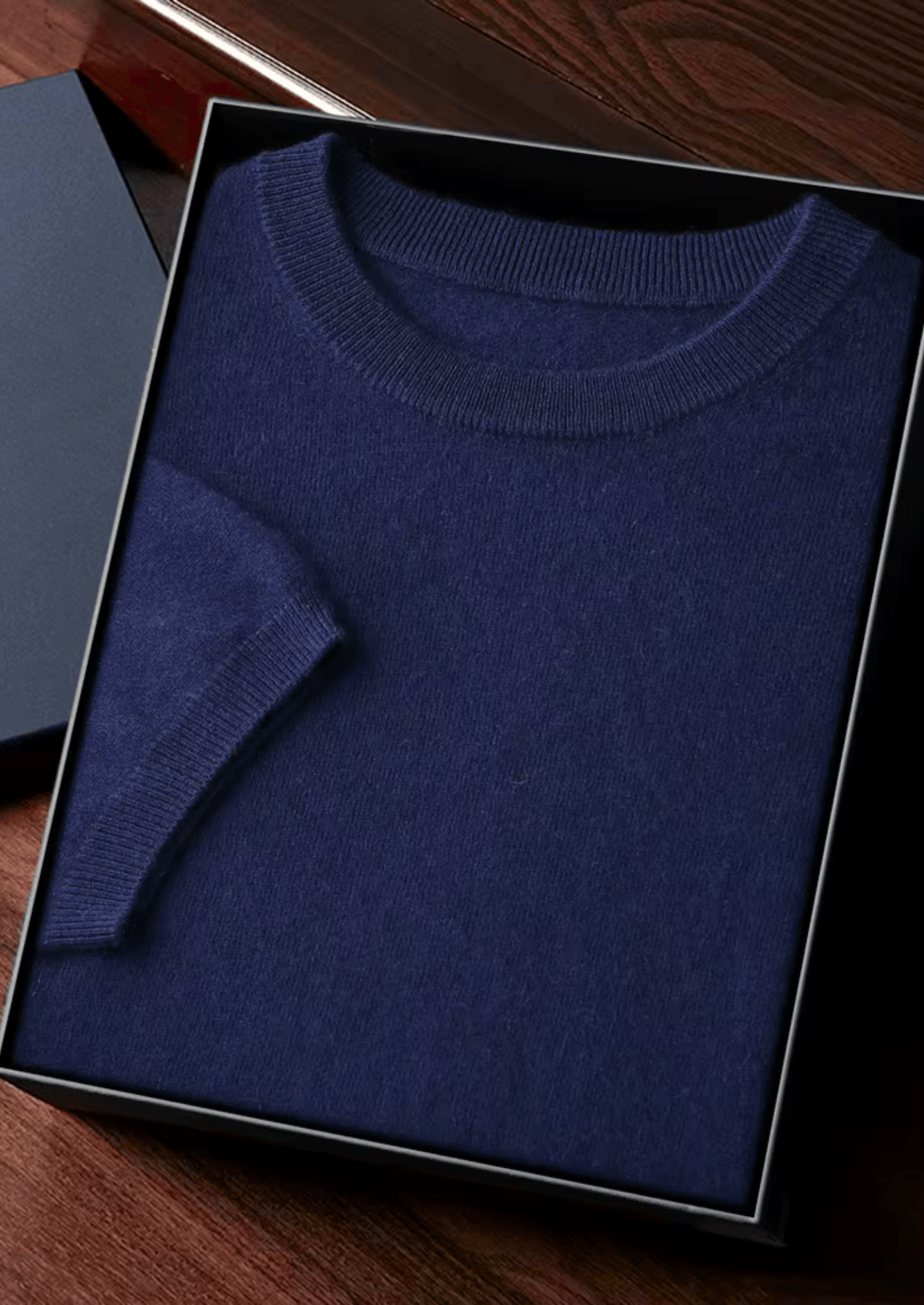 100% CASHMERE CLASSIC CREWNECK T - SHIRT - LORMIER - 