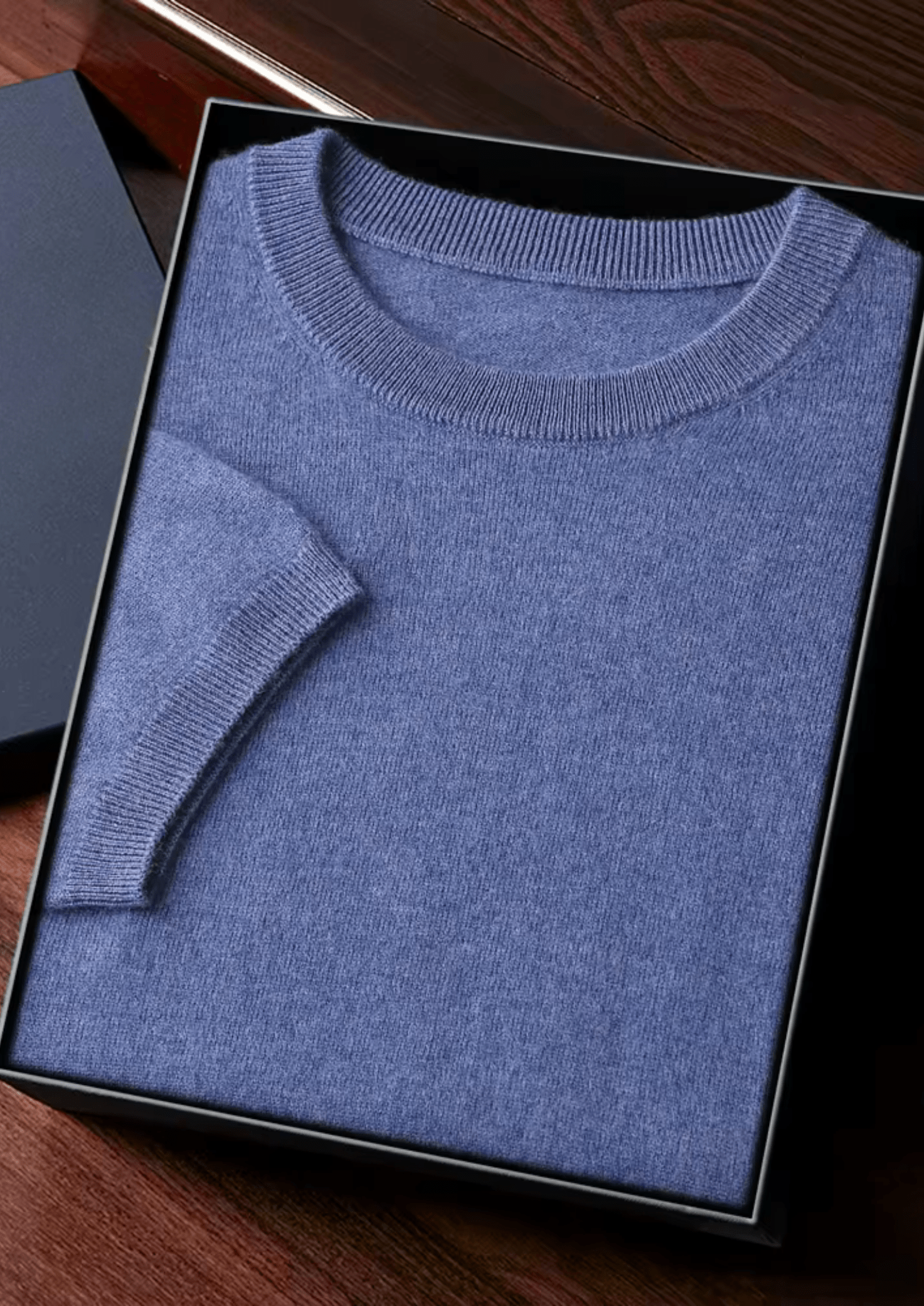 100% CASHMERE CLASSIC CREWNECK T - SHIRT - LORMIER - 