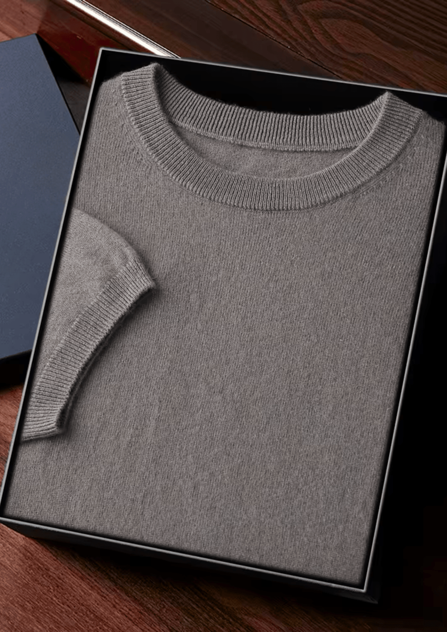 100% CASHMERE CLASSIC CREWNECK T - SHIRT - LORMIER - 