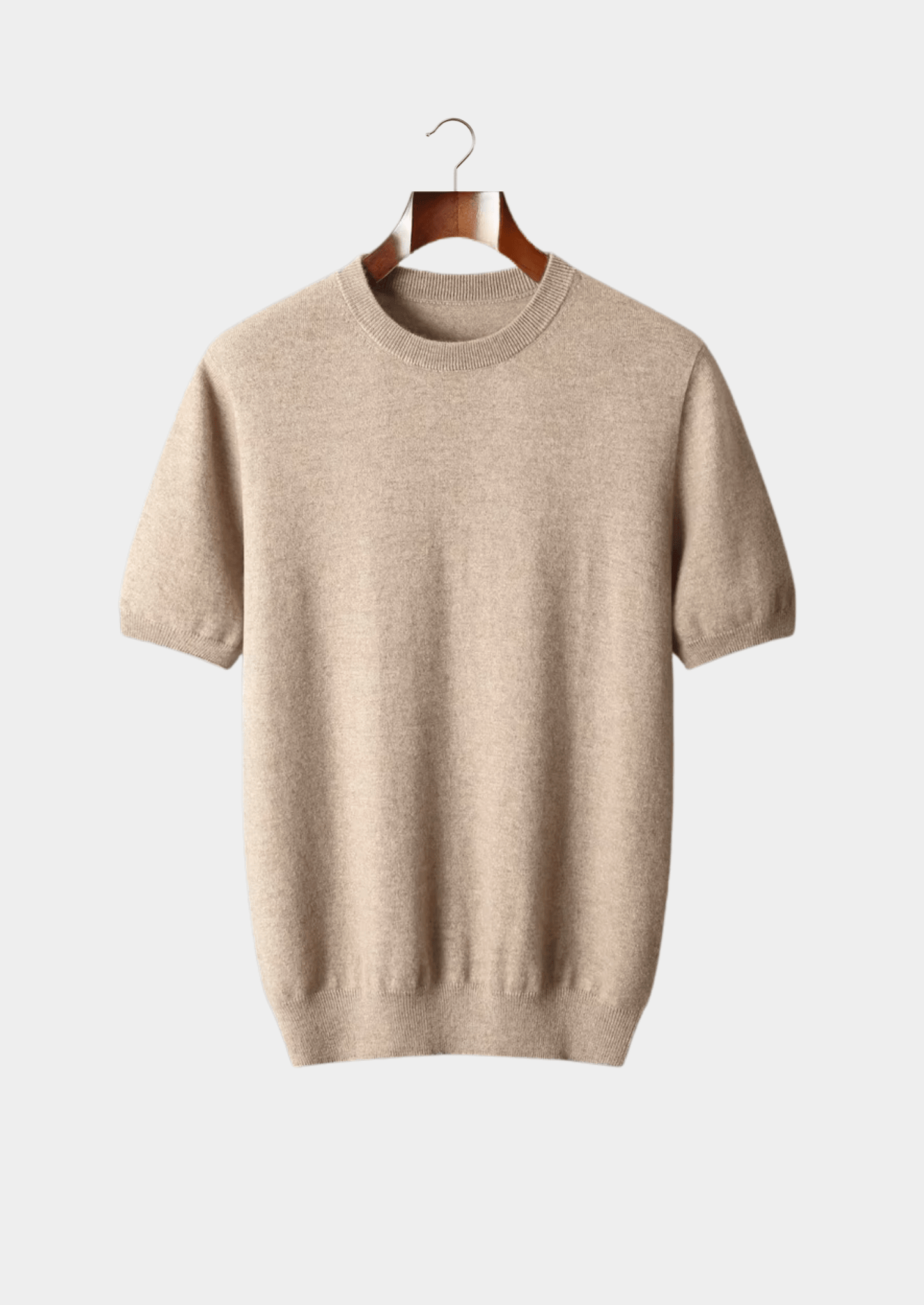 100% CASHMERE CLASSIC CREWNECK T - SHIRT - LORMIER - 