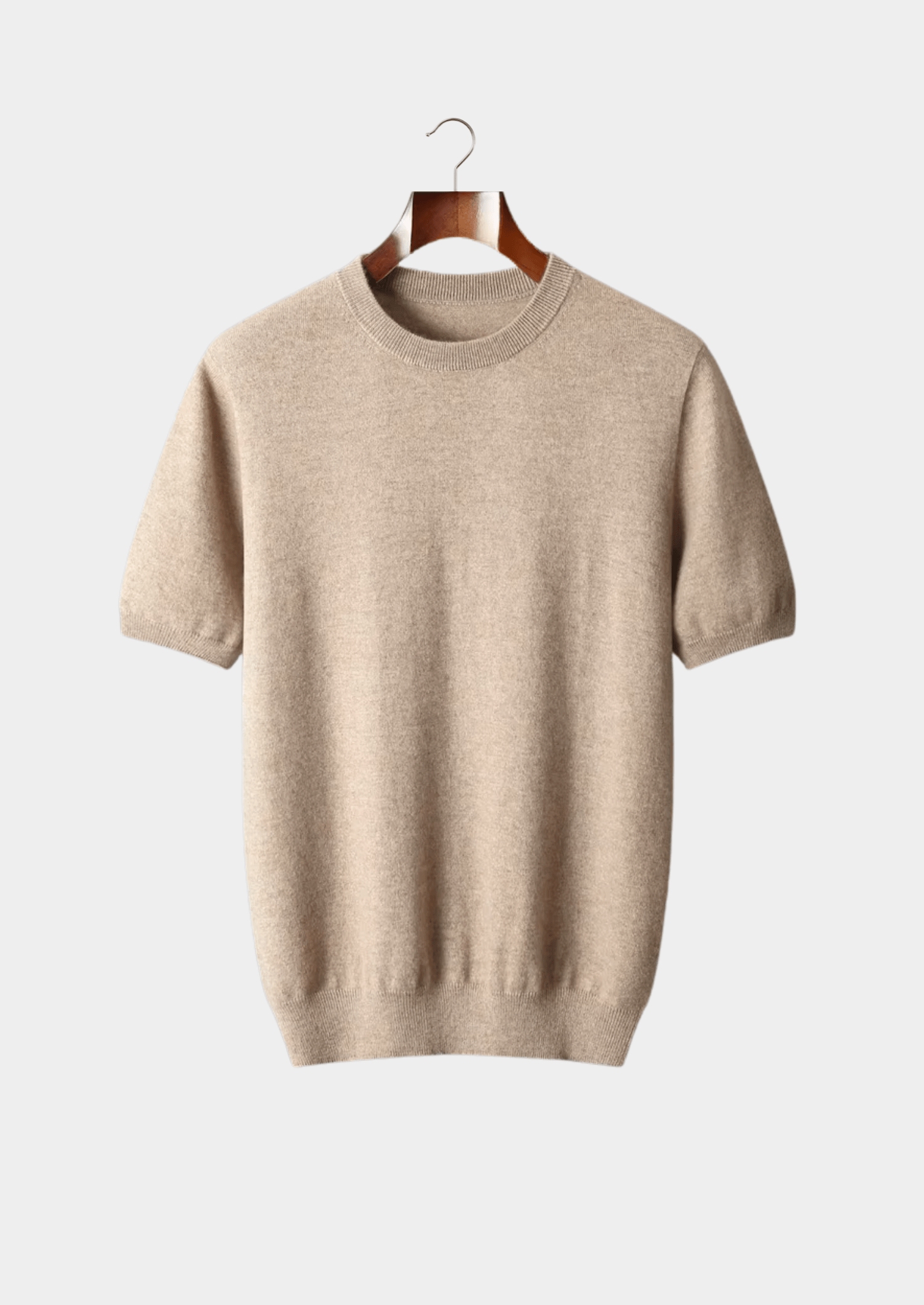 100% CASHMERE CLASSIC CREWNECK T - SHIRT - LORMIER - 