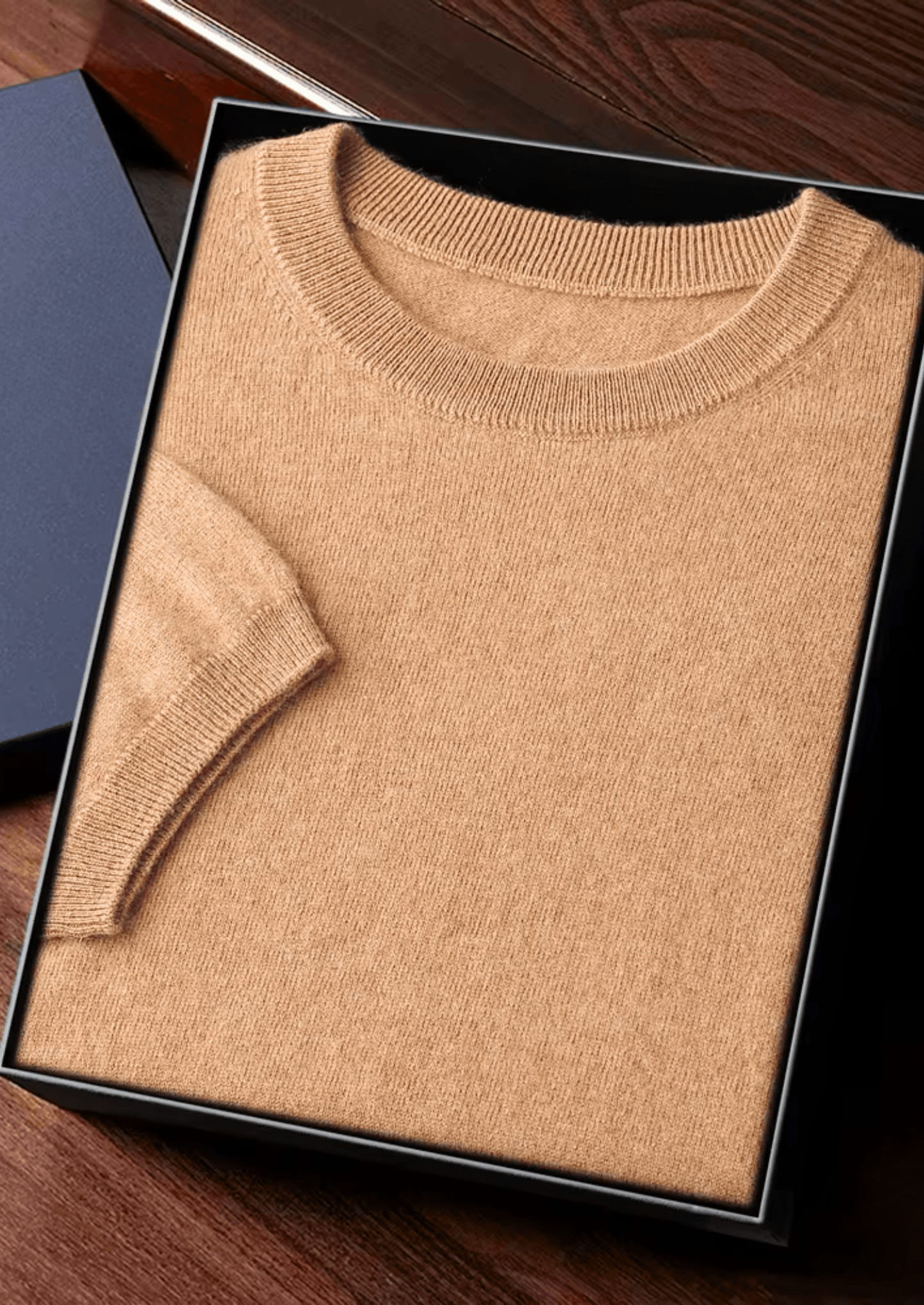 100% CASHMERE CLASSIC CREWNECK T - SHIRT - LORMIER - 
