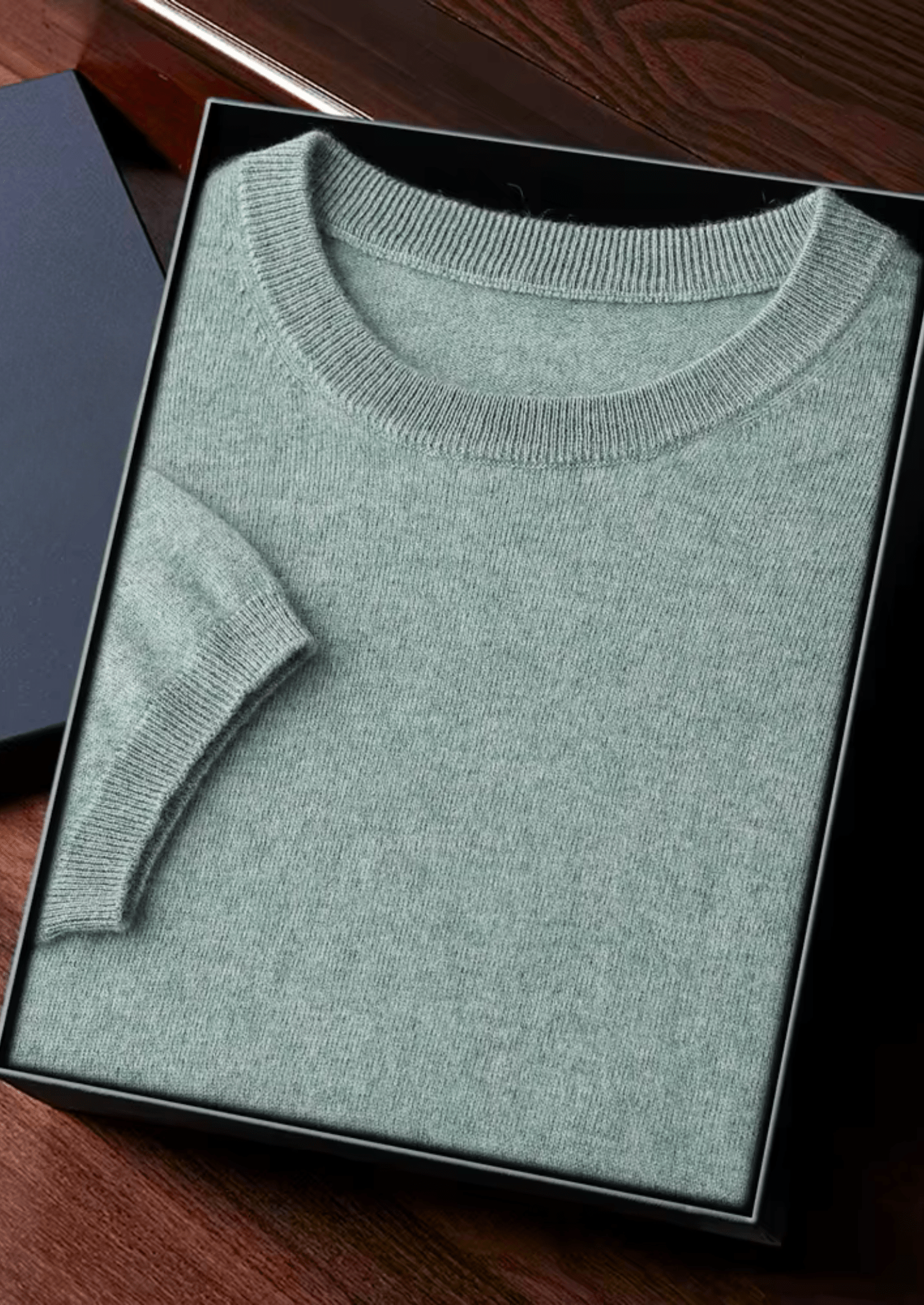 100% CASHMERE CLASSIC CREWNECK T - SHIRT - LORMIER - 