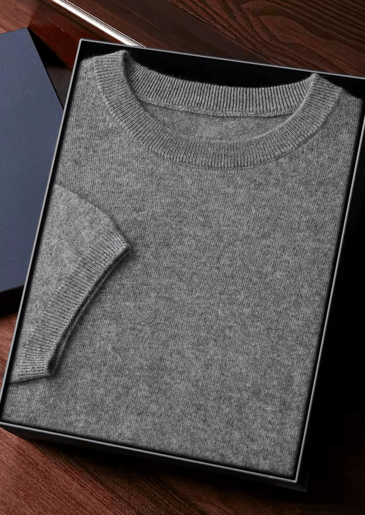 100% CASHMERE CLASSIC CREWNECK T - SHIRT - LORMIER - 