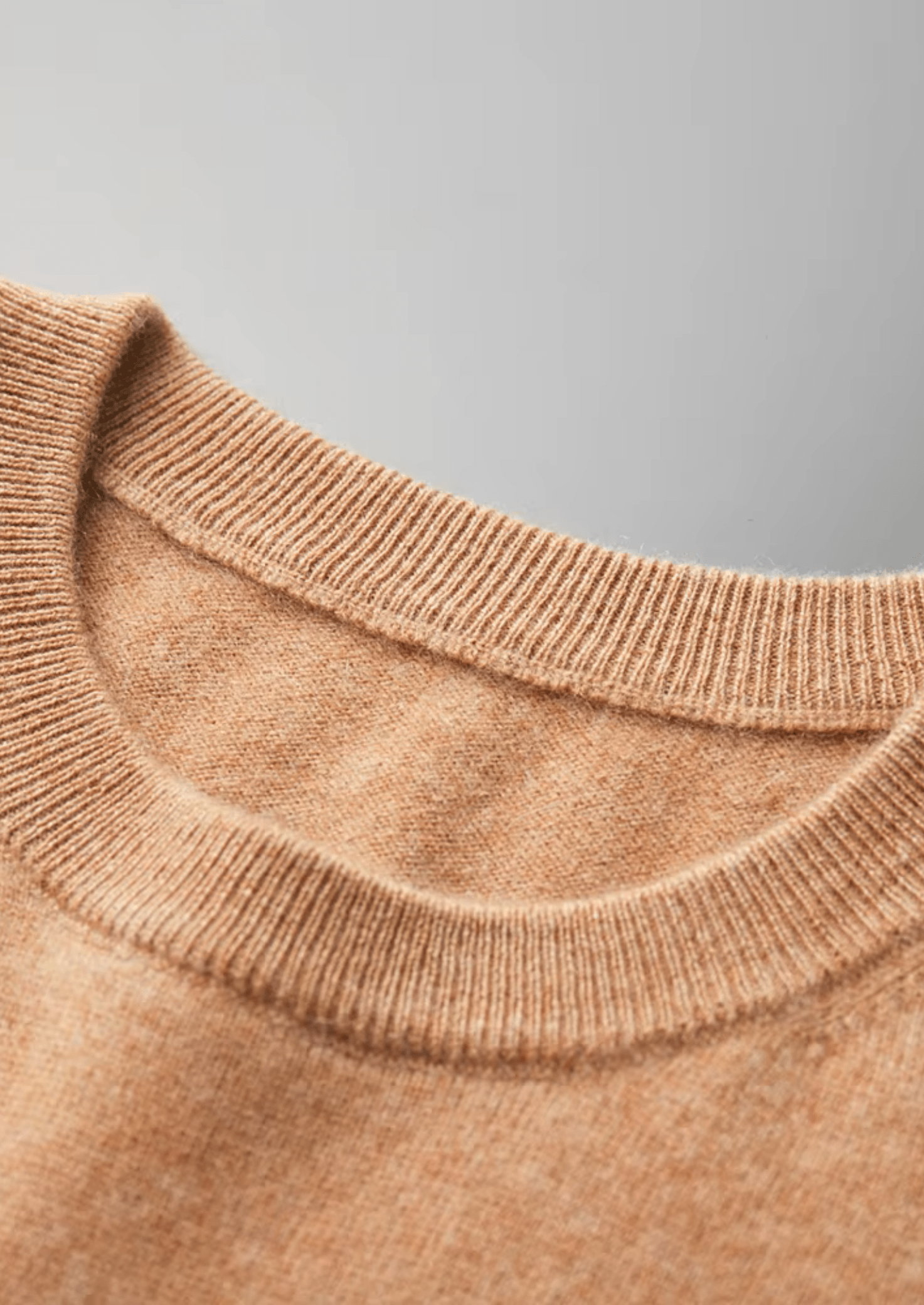 100% CASHMERE CLASSIC CREWNECK T - SHIRT - LORMIER - 