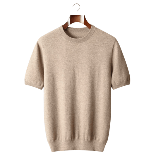 100% CASHMERE CLASSIC CREWNECK T - SHIRT - LORMIER - 