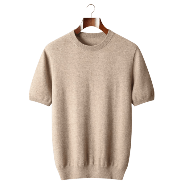 100% CASHMERE CLASSIC CREWNECK T - SHIRT - LORMIER - 