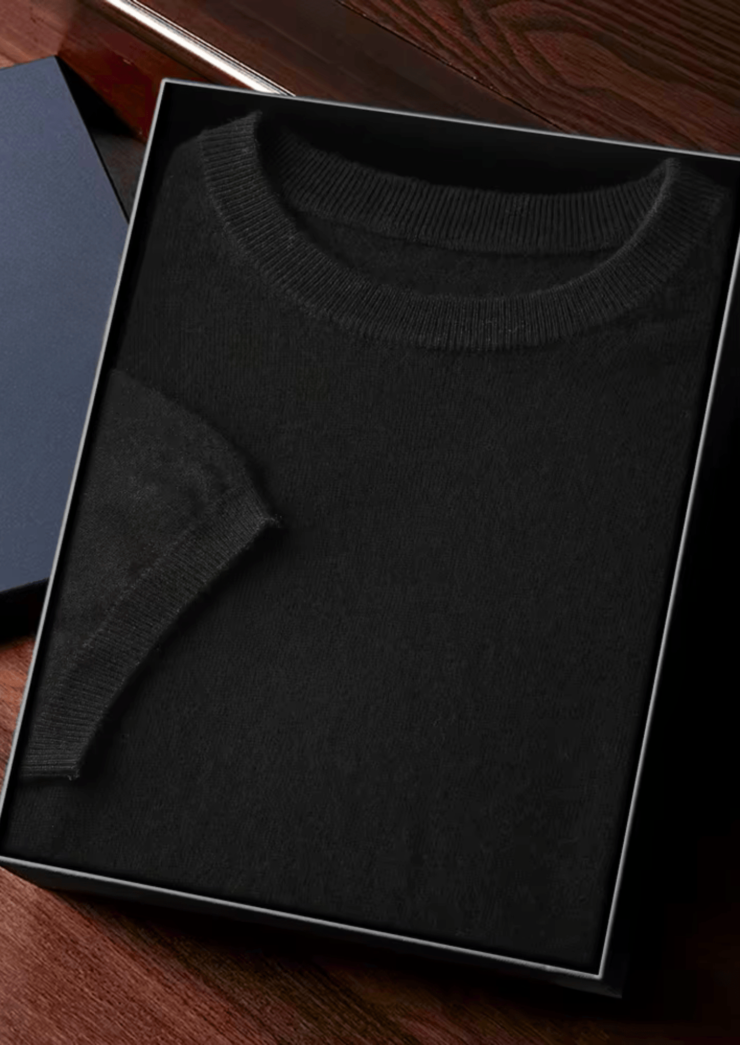 100% CASHMERE CLASSIC CREWNECK T - SHIRT - LORMIER - 