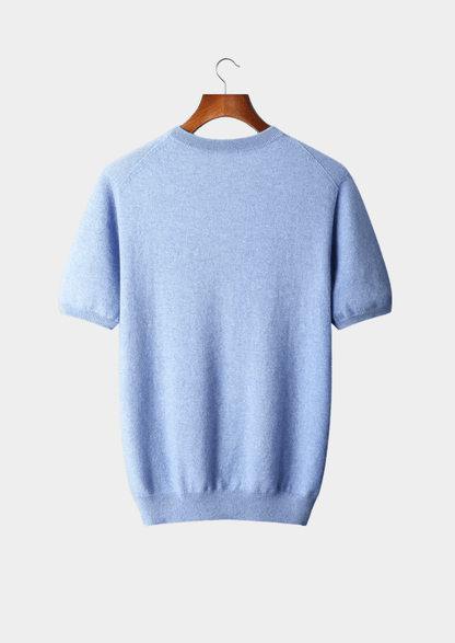 100% CASHMERE CLASSIC CREWNECK T - SHIRT - LORMIER - 