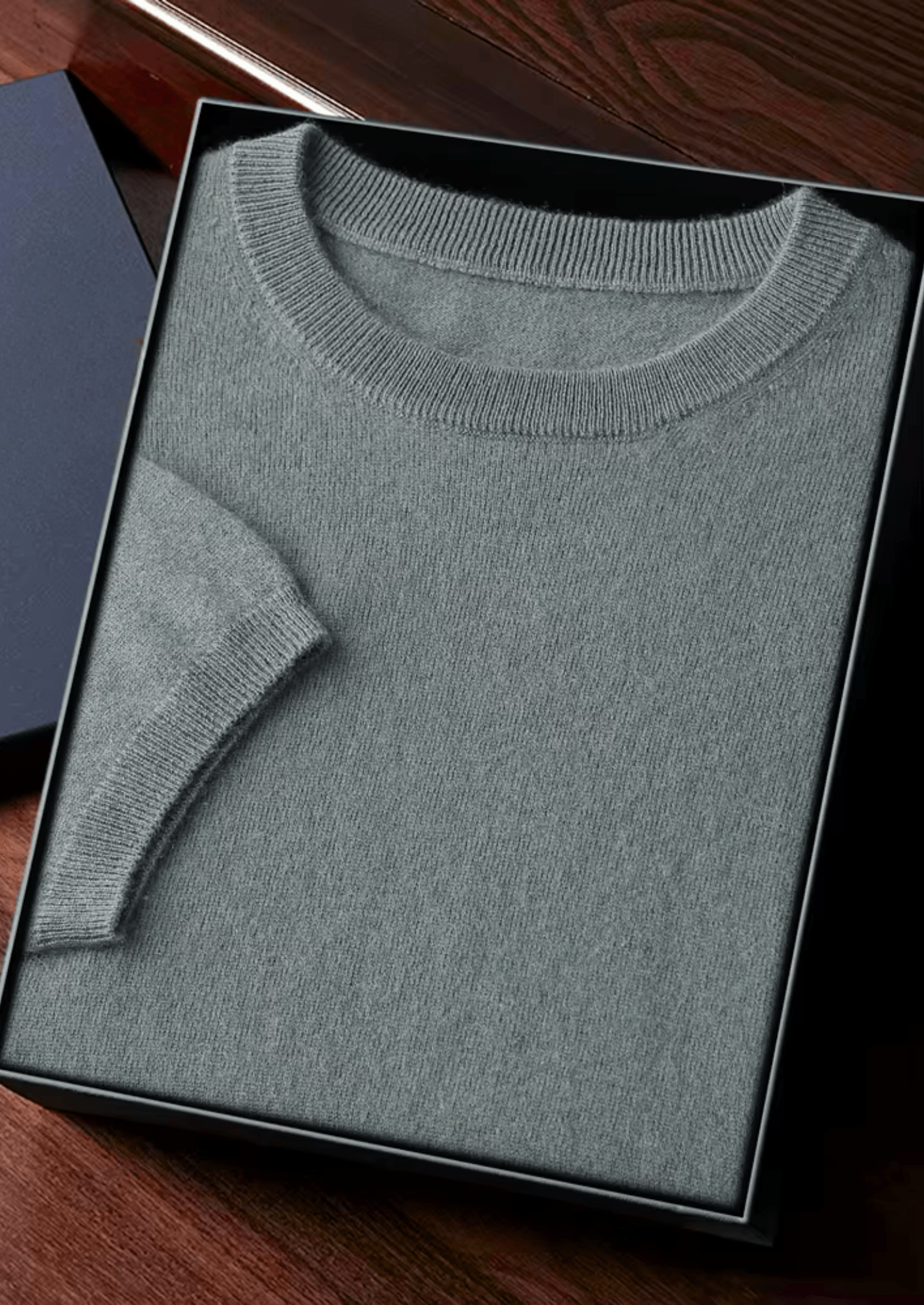 100% CASHMERE CLASSIC CREWNECK T - SHIRT - LORMIER - 