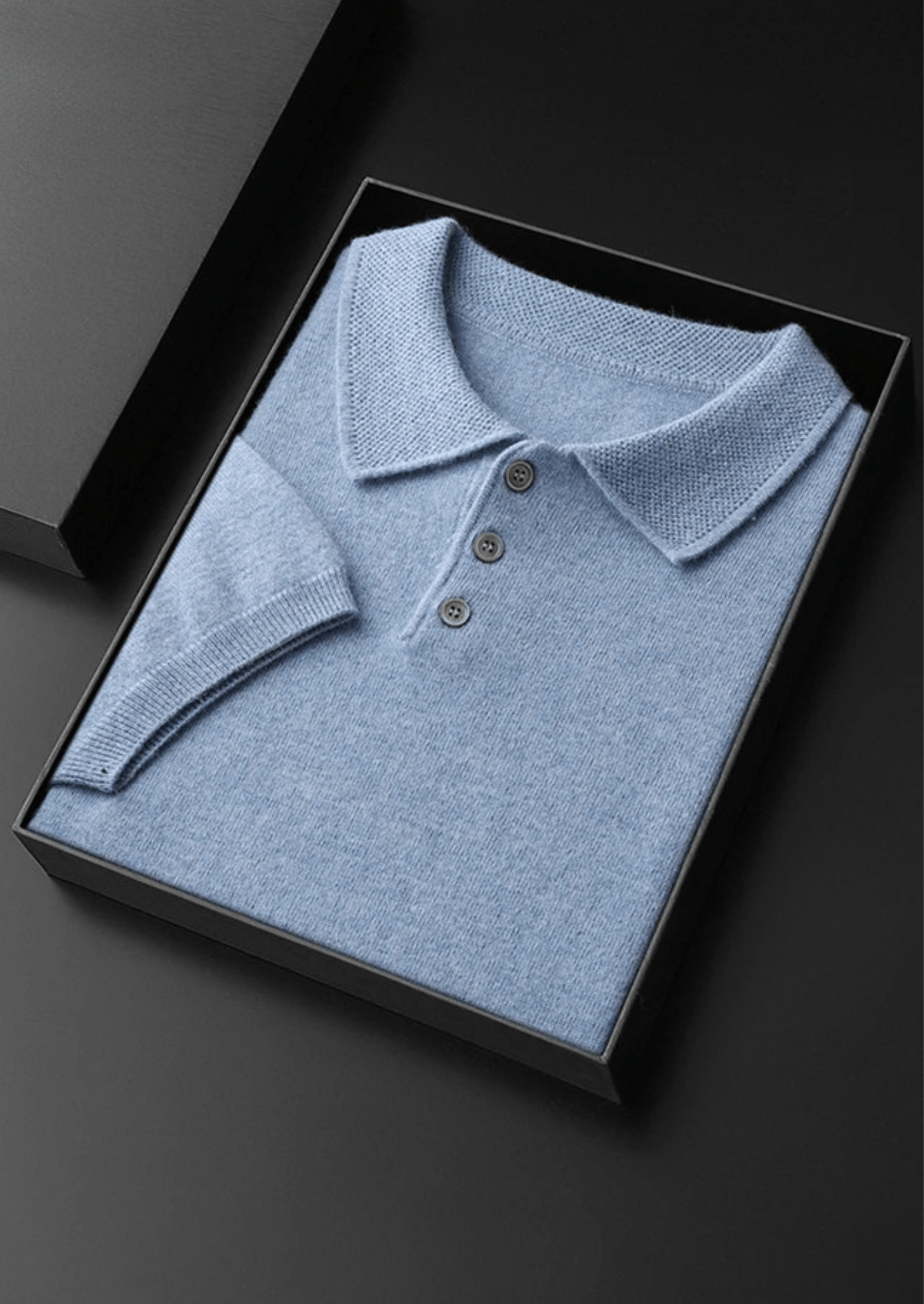 100% CASHMERE CLASSIC POLO SHIRT - LORMIER - 
