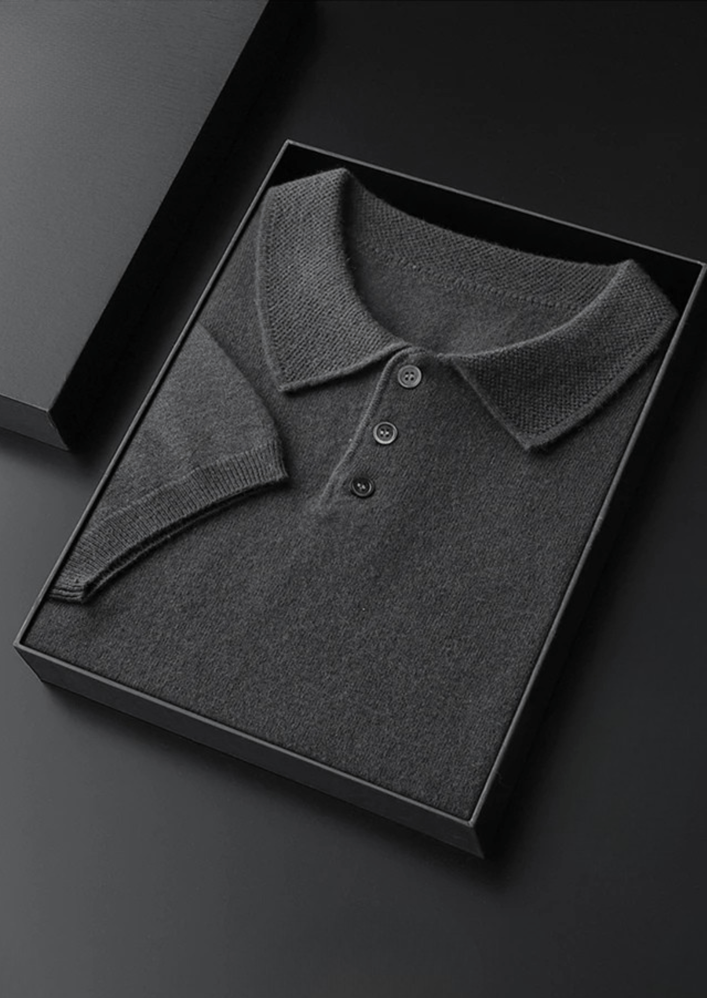 100% CASHMERE CLASSIC POLO SHIRT - LORMIER - 