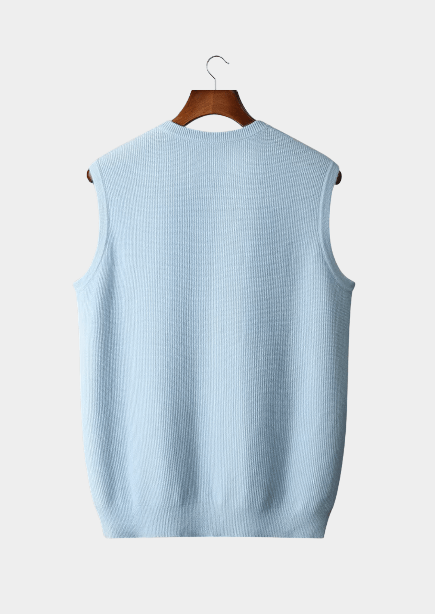 100% CASHMERE CREWNECK VEST - LORMIER - 